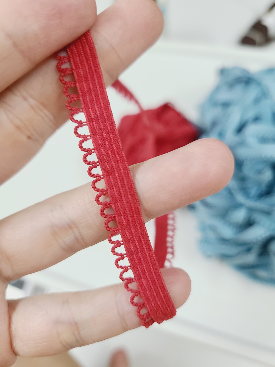 Dây ren thun viền may quần chíp* bảng 8mm, giá của 1mét