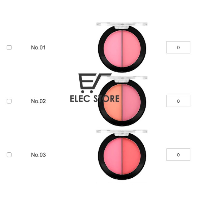 [HCM]Phấn Má Hồng Odbo 2 Tone Blusher OD182 Thái Lan - kireicos