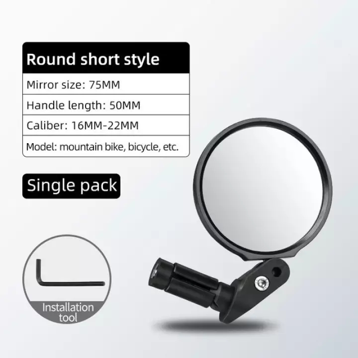 ROCKBROS Gương chiếu hậu dành cho xe đạp Gương chiếu hậu dành cho xe đạp leo núi Gương bên có thể điều chỉnh 360 ° Gương tay lái có thể điều chỉnh phạm vi rộng Xe máy Gương chiếu hậu Phụ kiện đi xe đạp
