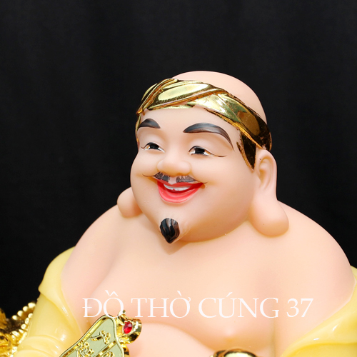 [ CAO 25 CM ] THẦN TÀI THỔ ĐỊA PHÚ QUÝ - MÀU VÀNG [ COMPOSITE + BỘT ĐÁ  ]