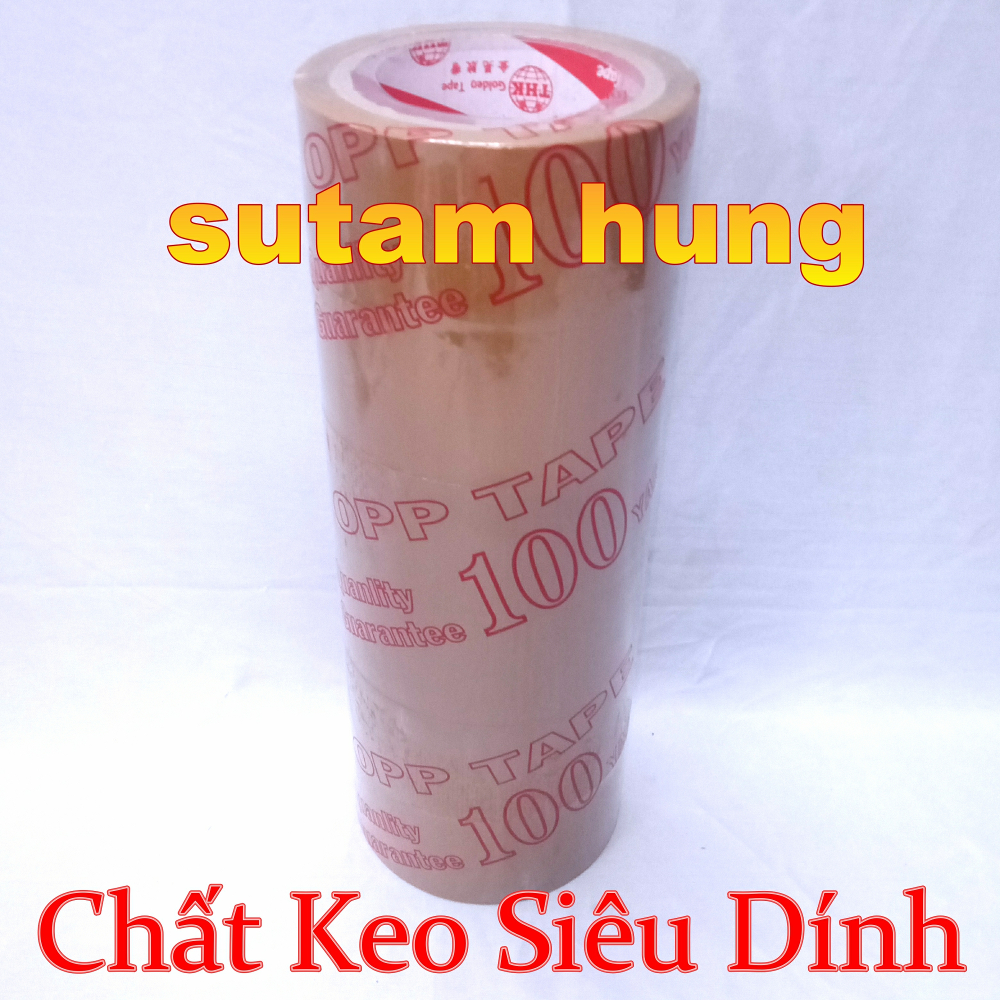 Băng Keo  Đục 100Ya (6 Cuộn/ Cây) 1kg  lõi mỏng sth