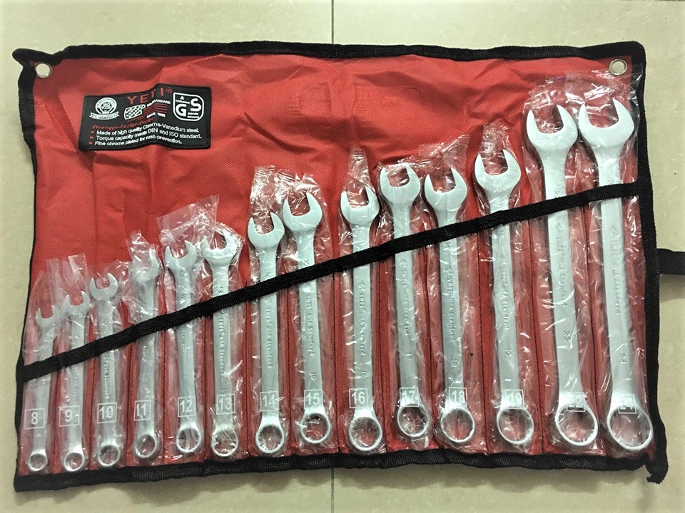 bộ cờ lê vòng miệng từ 8 đến 24