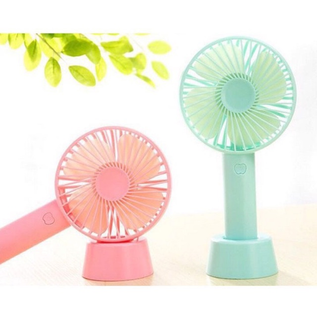 Quạt mini tích điện để bàn kèm pin sạc