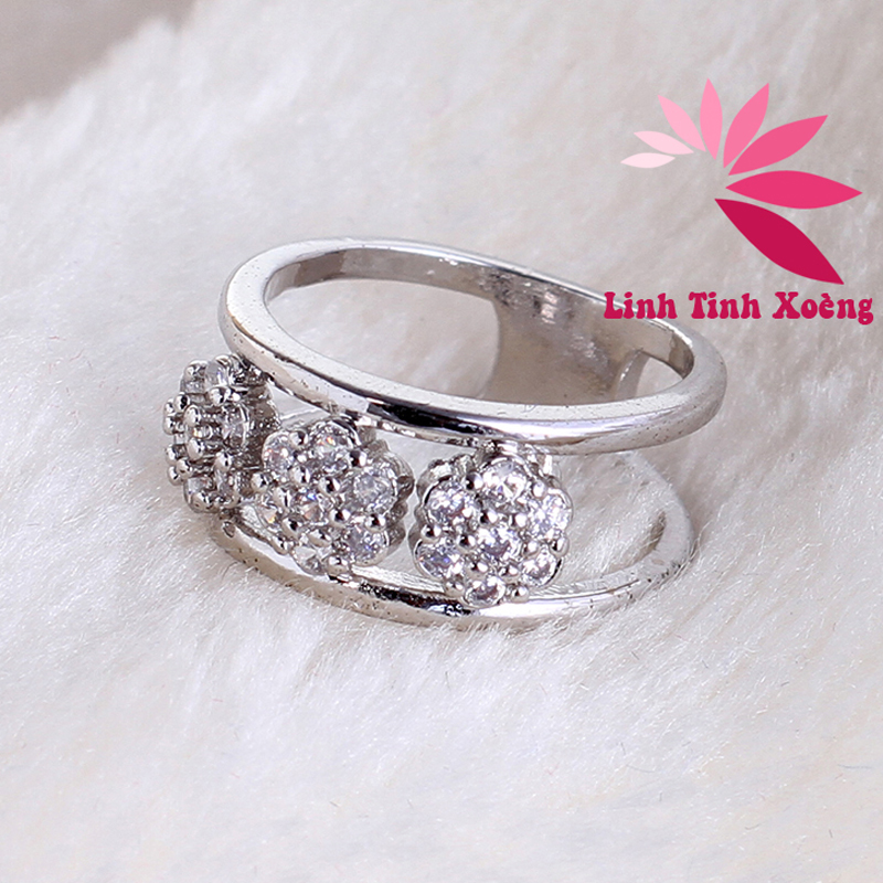Nhẫn mạ bạc cao cấp Friday Love MK359