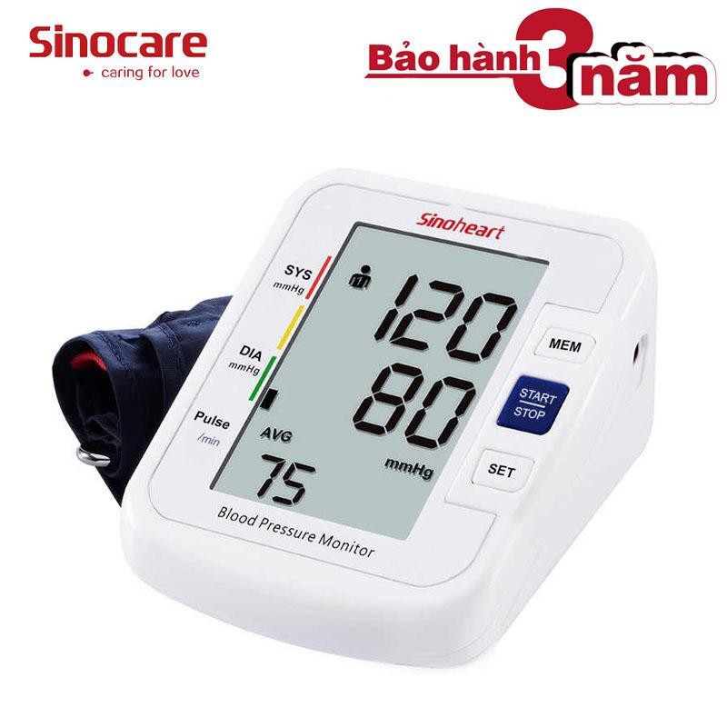 Máy đo huyết áp bắp tay Sinoheart - Sinocare  BH 3 năm 1 đổi 1 Giọng nói