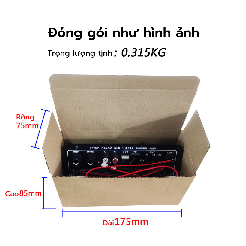 Bảng khuếch đại công suất kỹ thuật số Bluetooth với sợi quang D50 khuếch đại âm thanh kép kỹ thuật số Bluetooth công suất