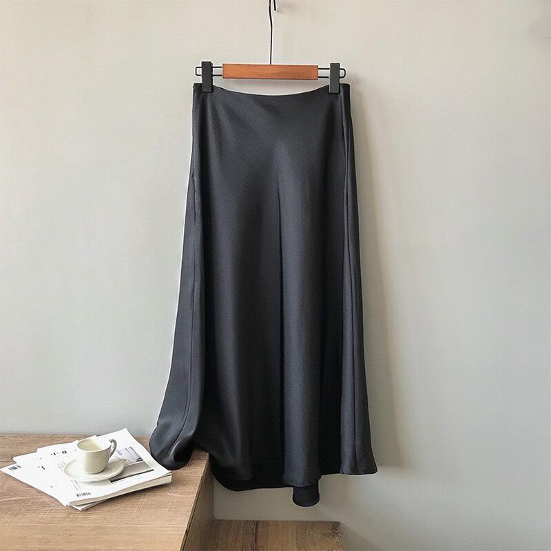 CHÂN VÁY LỤA DÁNG DÀI CAO CẤP (Kèm hình ảnh shop tự chụp)