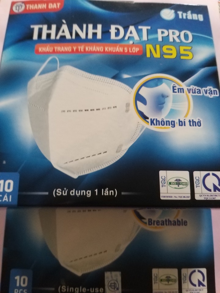[HỘP 20C KO VAN][KHẨU TRANG N 95] Khẩu trang N95 (5 lớp) - THÀNH ĐẠT PRO