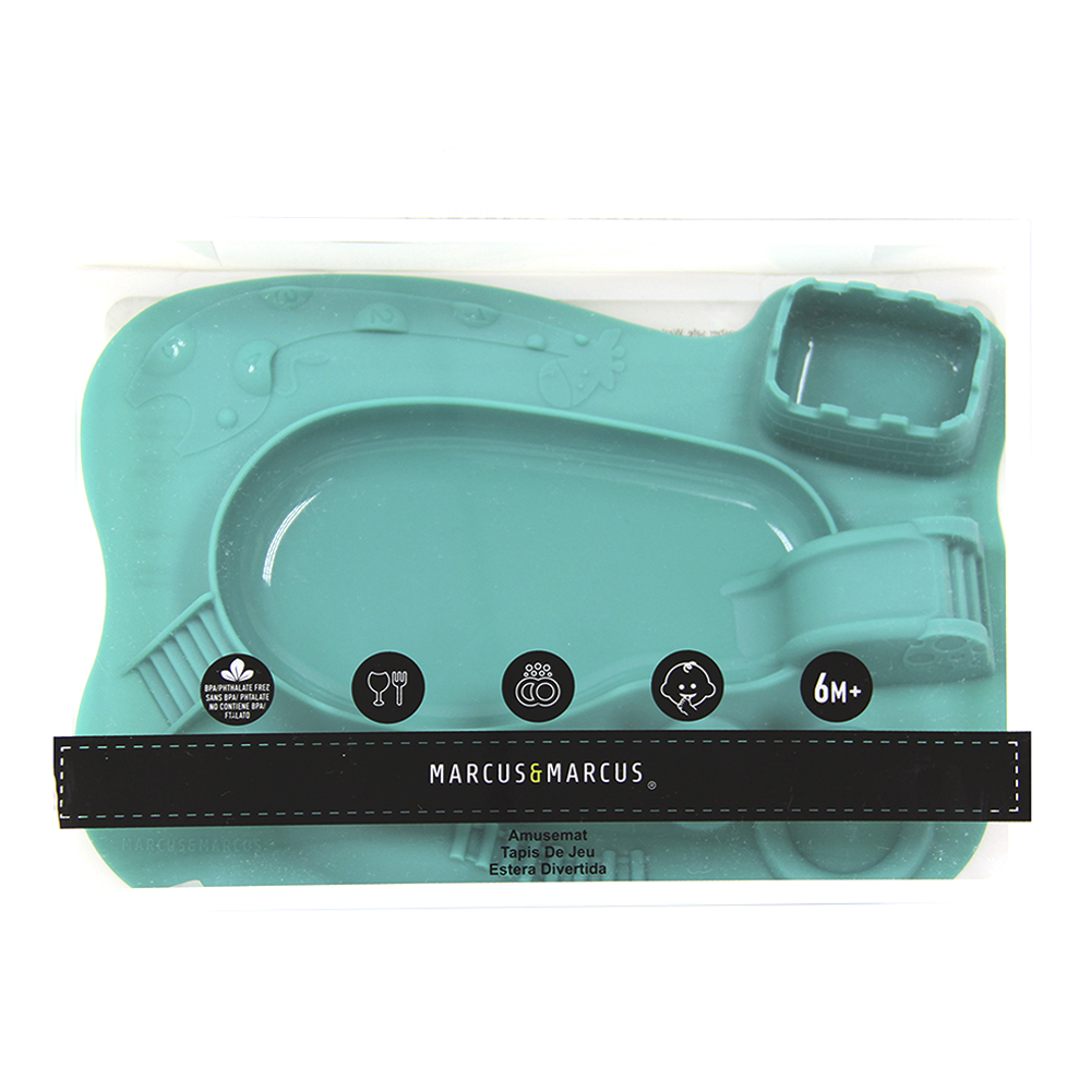 Khay ăn dặm silicon vui nhộn cho bé Marcus & Marcus, từ 6 tháng - Ollie