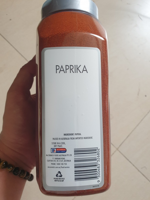Bột Ớt Cựa Gà Paprika Mccormick 510g nhập khẩu Úc
