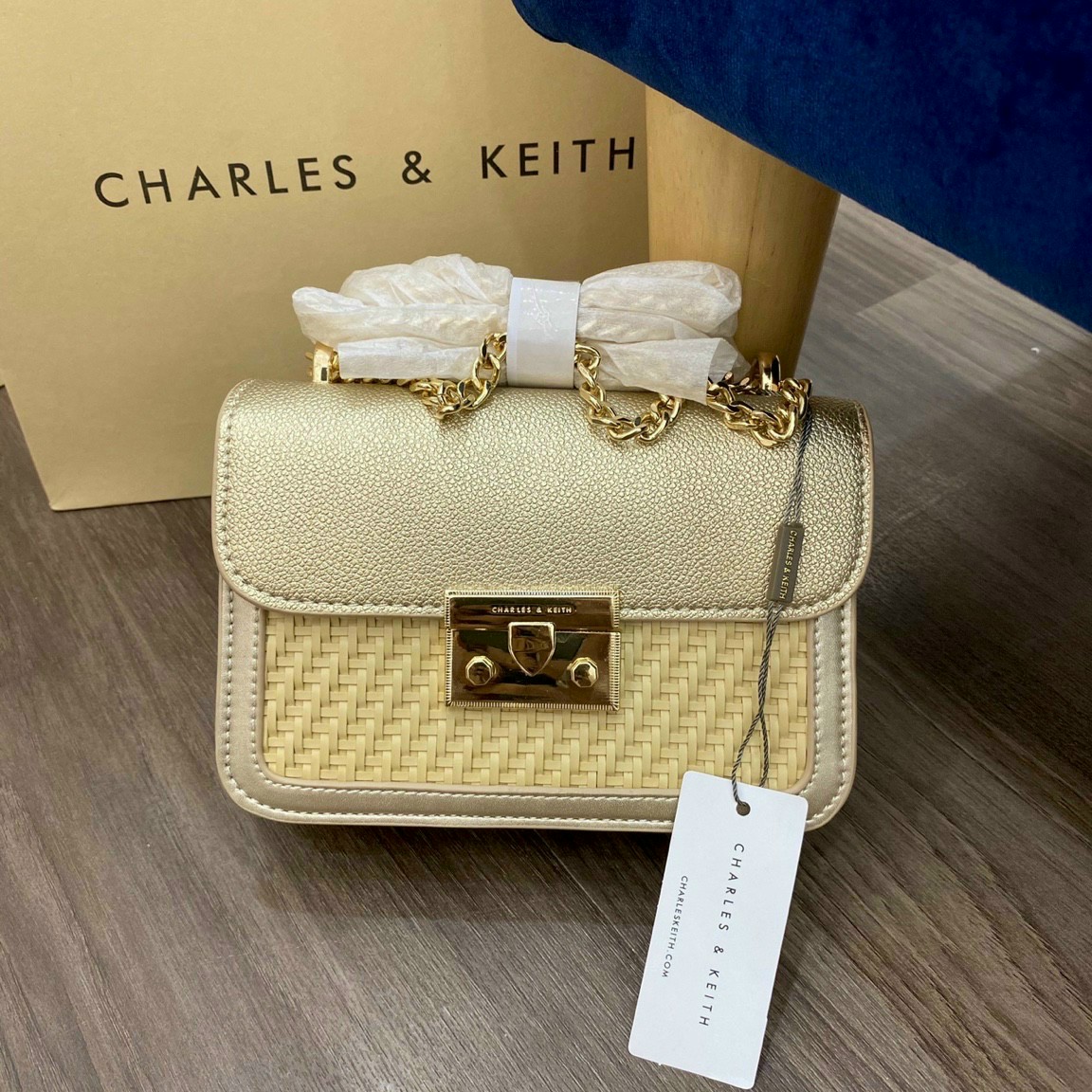 Túi Xách Nữ CNK Đeo Chéo Da Rắn Size 18 Mini
