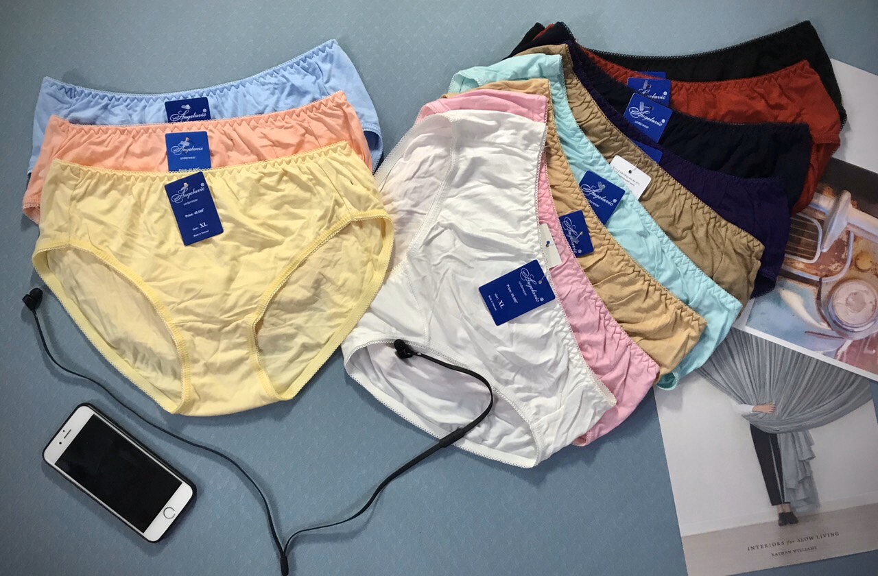 Combo 10 quần lót nữ big size thun cotton cạp cao hàng việt nam