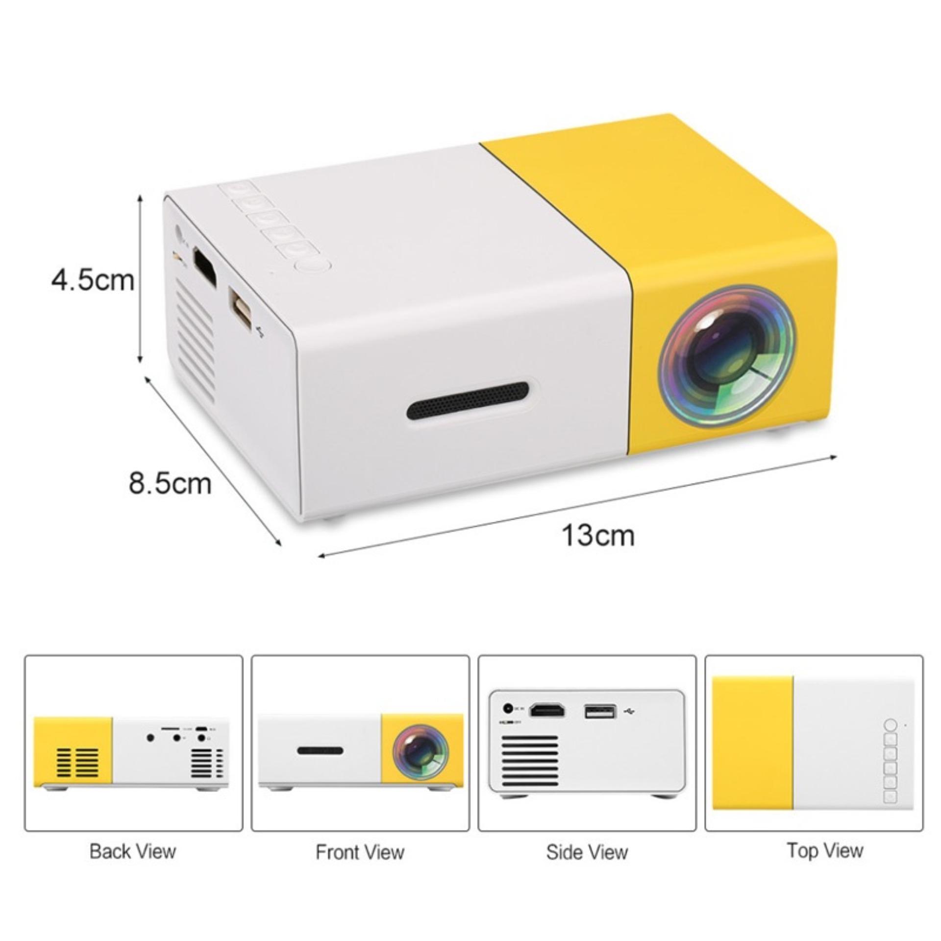 ( Quà tặng Giá đỡ máy nghe nhạc hình ghế ) Máy chiếu Mini Smart LED YG-300 - Smart LED Projector - Máy chiếu xem phim cho trẻ em
