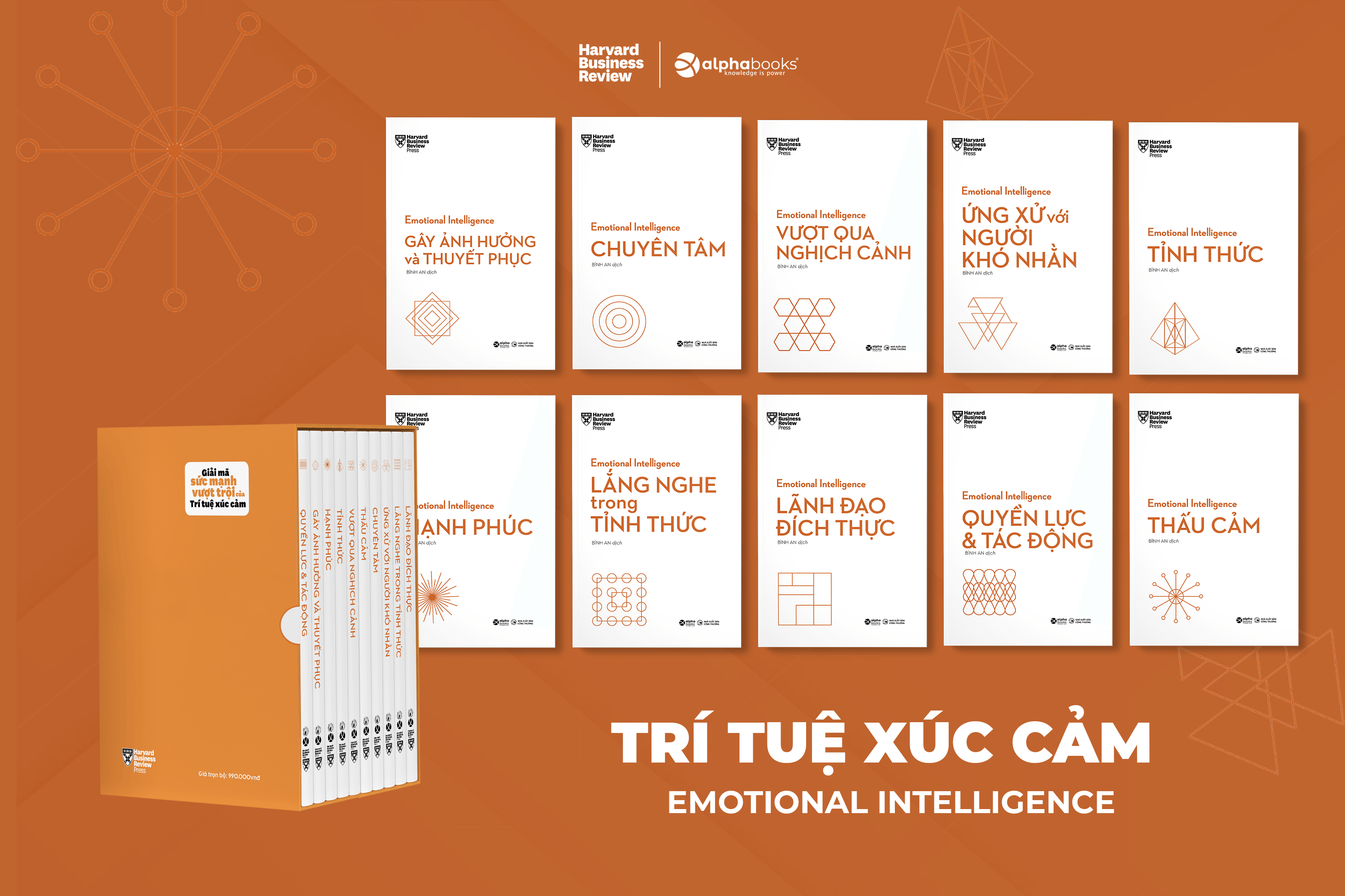 Sách - Boxset HBR Emotional Intelligence - Trí Tuệ Xúc Cảm (Bộ 10 Cuốn)
