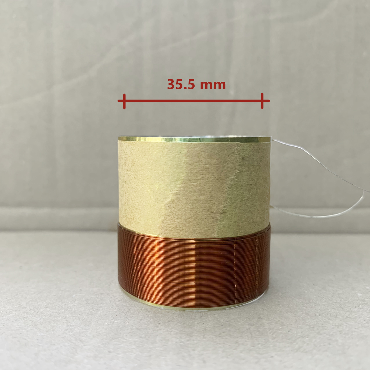 Côn loa 35.5mm loại 4 lớp dây đồng nguyên chất - coil loa 35.5 mm 4 lớp dây đồng