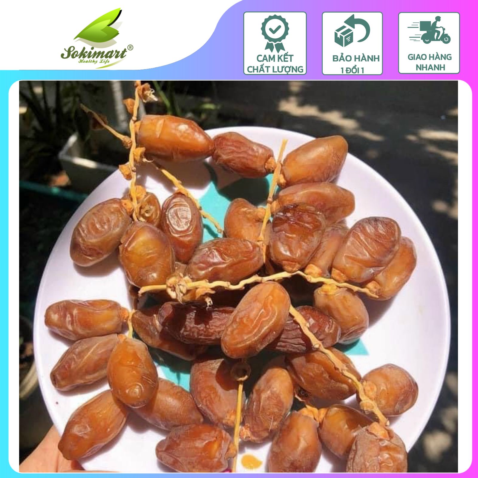 Chà là nguyên cành Tunisia -  500g