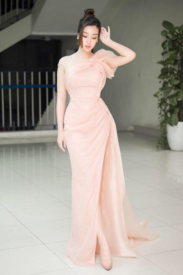 Đầm dạ hội kim tuyến hồng trẻ trung | Lazada.vn