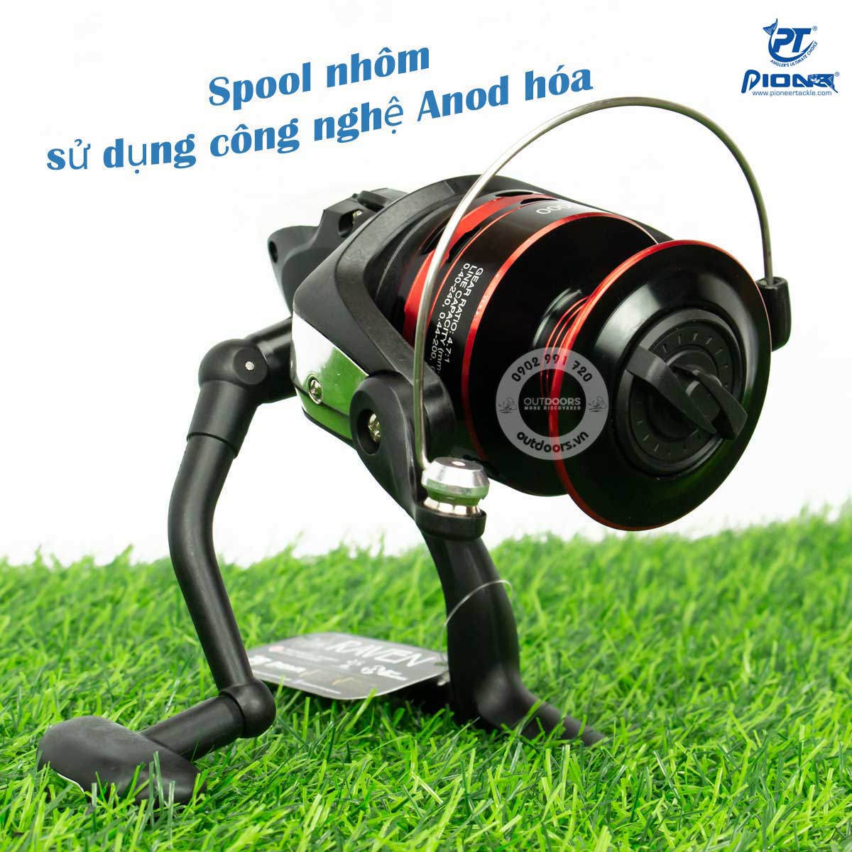 [HCM]Máy đứng câu cá Pioneer Raven RAV 4000/5000/6000