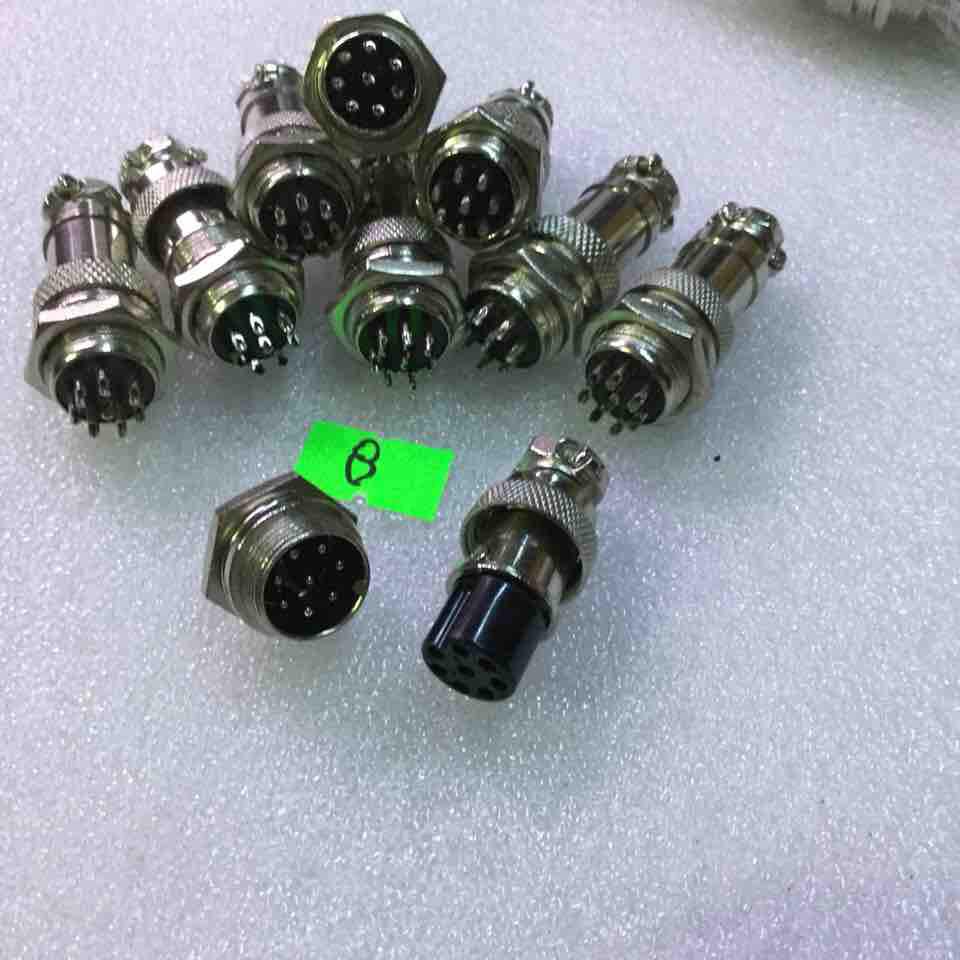 5 chiếc sắt tròn M16 GX16 bộ đực cái 8 P
