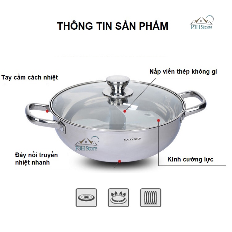 Nồi hấp cách thủy đa năng Nồi lẩu kiêm nồi hấp 2 tầng inox