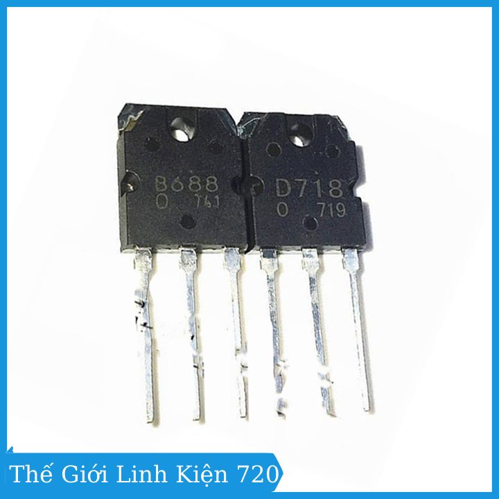 Combo 4 con Transistor D718 và B688 TO-247 TRANS NPN / PNP 8A 120V