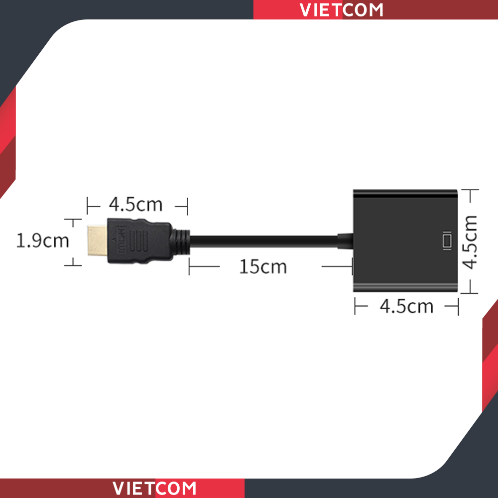 Cáp Chuyển HDMI Sang VGA Hãng VEGGIEG