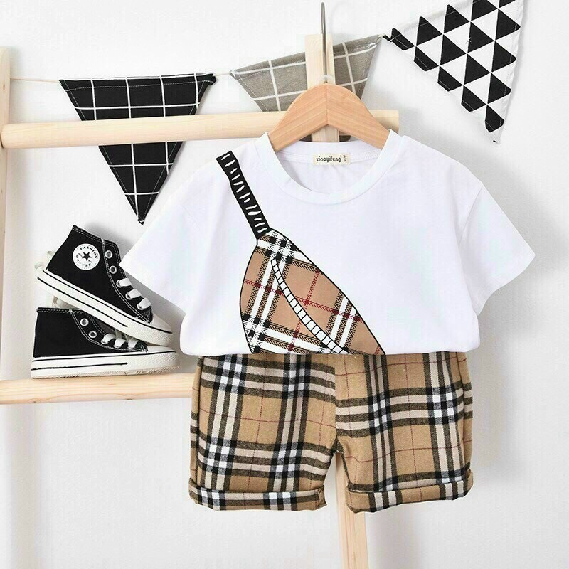 Quần Áo Bé Trai, Đồ Bộ Cộc Tay Cho Bé In Túi Đeo Chéo Cực Ngầu Chất Cotton Từ 7-18kg - SUMO KIDS
