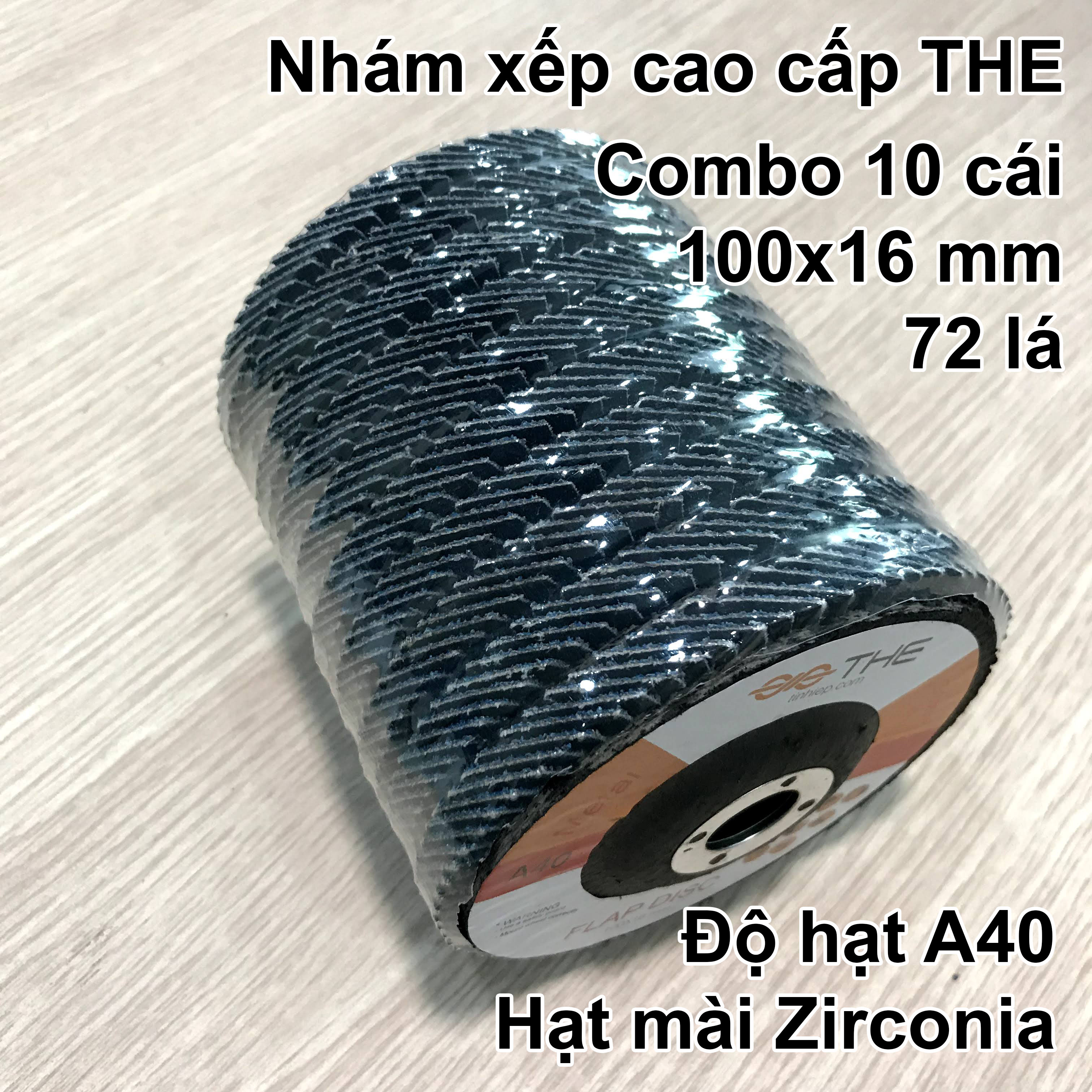 Nhám xếp cao cấp THE Flap Disc – chà Sắt và Inox