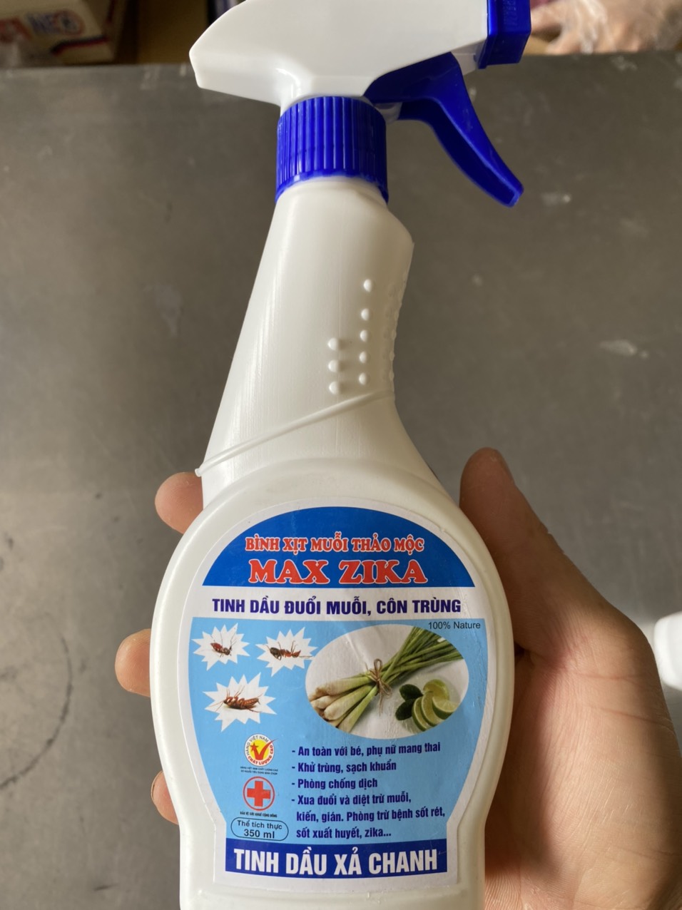 Bình xịt muỗi thảo mộc - Tinh dầu đuổi muỗi & côn trùng (Chai 350ml)