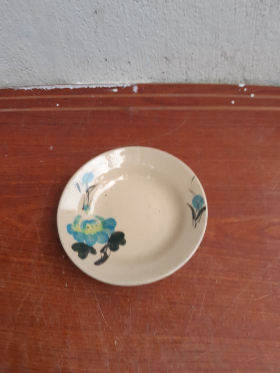 dĩa sành 15 cm hoa ngoc bích 5 cái