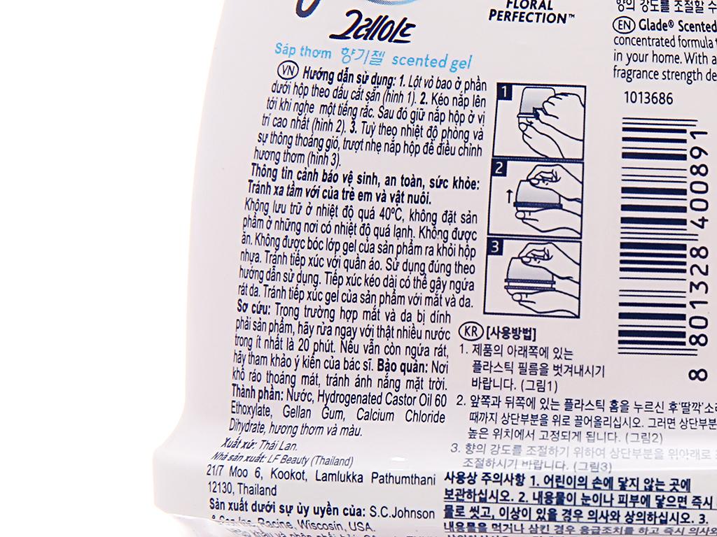 Sáp thơm glade 180g