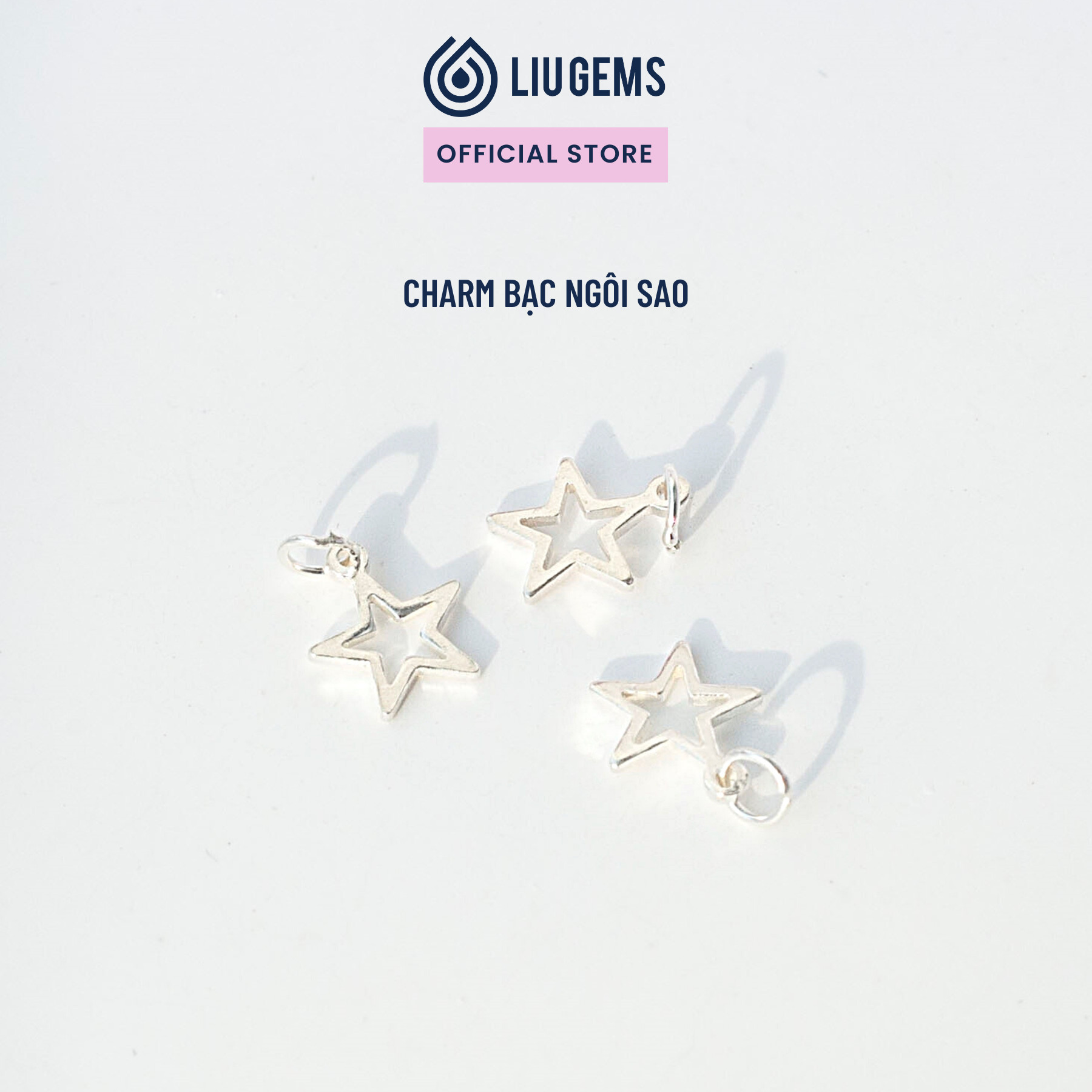 Charm Bạc Ngôi Sao Liugems 925 Size Nhỏ Tinh Tế, Dễ Thương, Dành Cho Nữ CH02