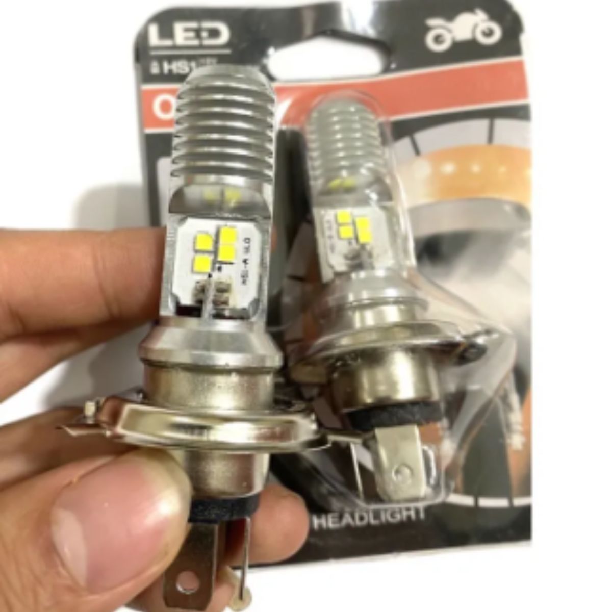 Đèn pha led osram chân h4,m5 với 6 tim led dành cho xe máy siêu sáng