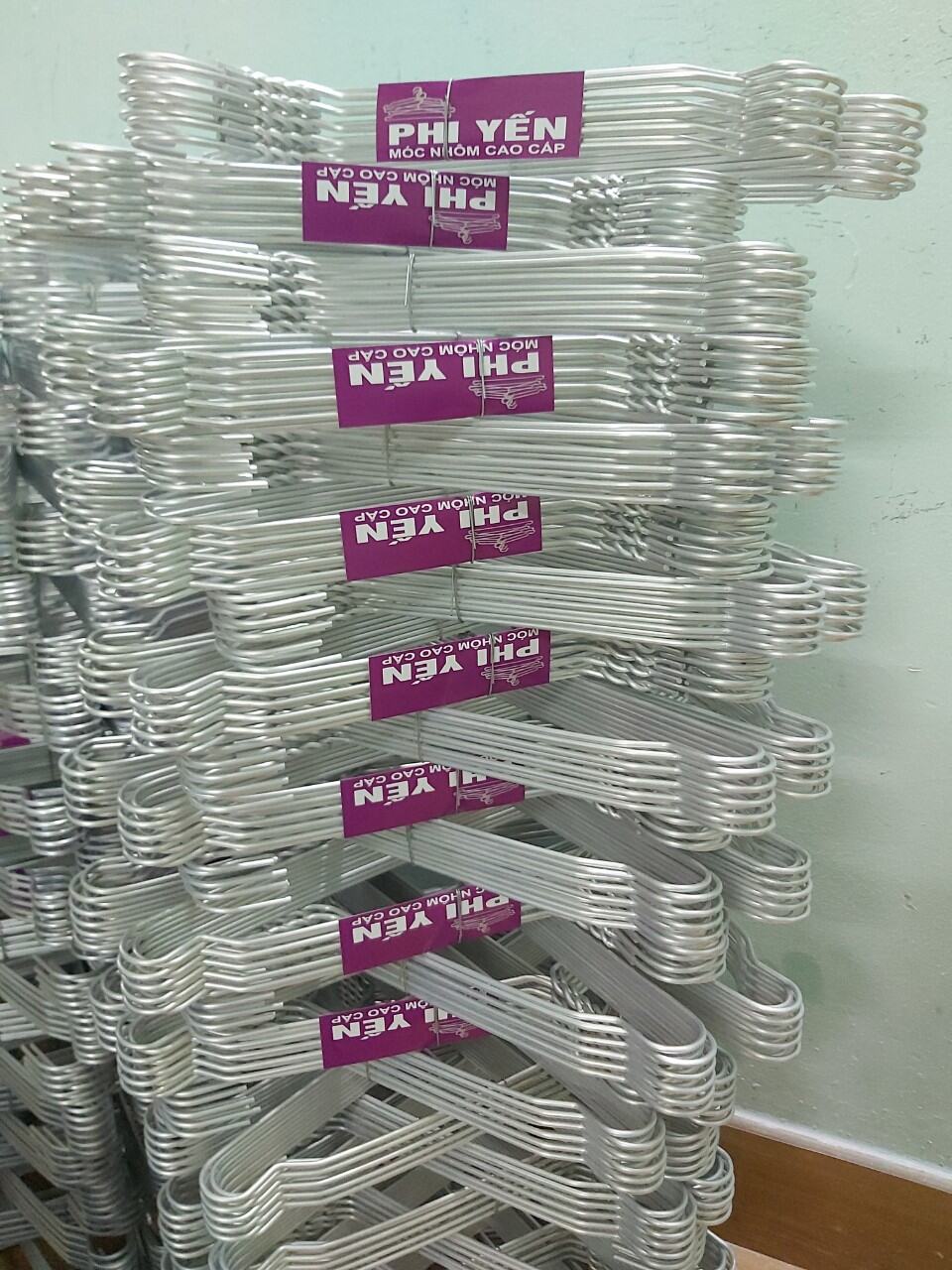 Set 10 móc nhôm treo quần áo , áo sơ mi quần tây