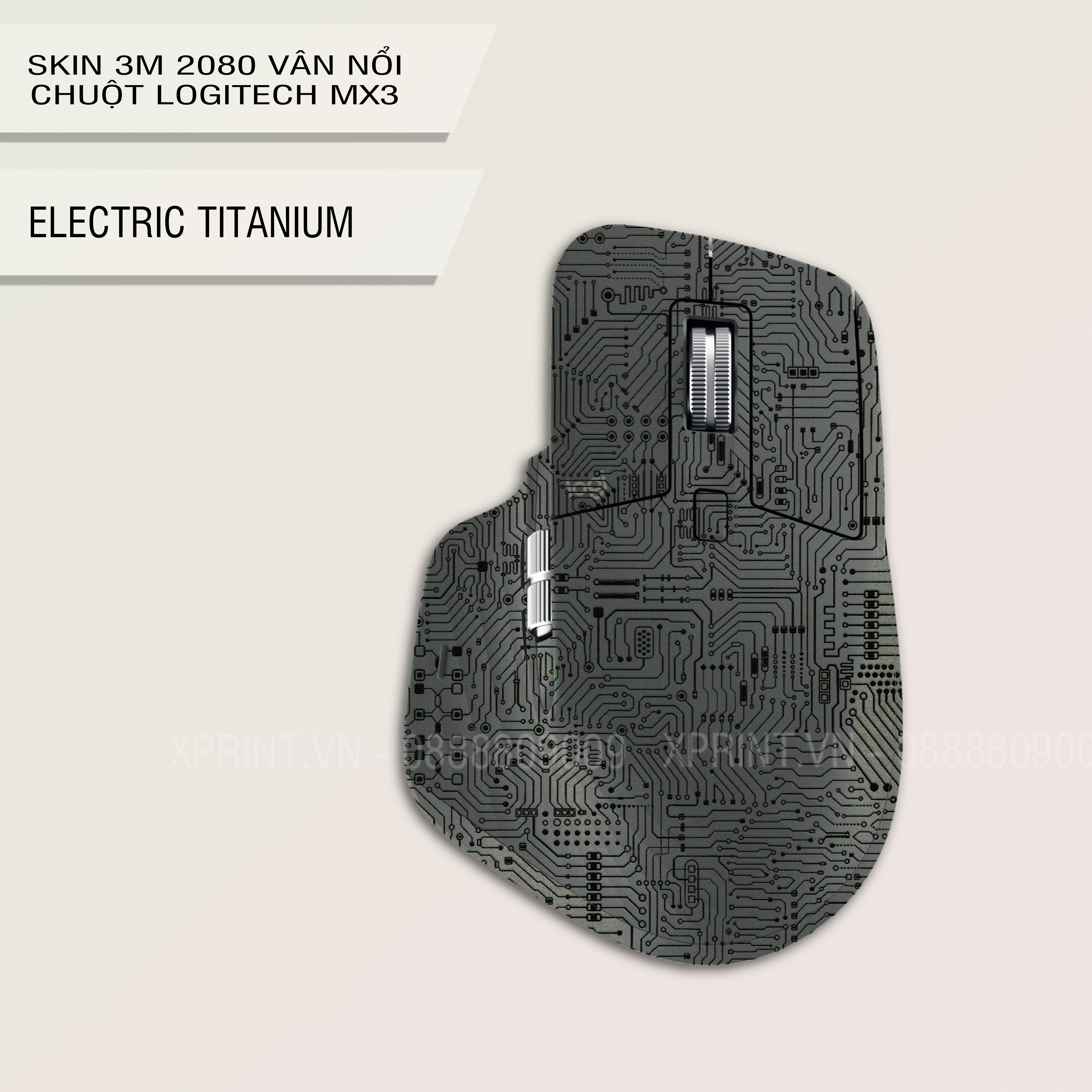 Miếng dán, skin 3M vân nổi 2080 chuột logitech MX Master 3/3s, MX Master 2/2s