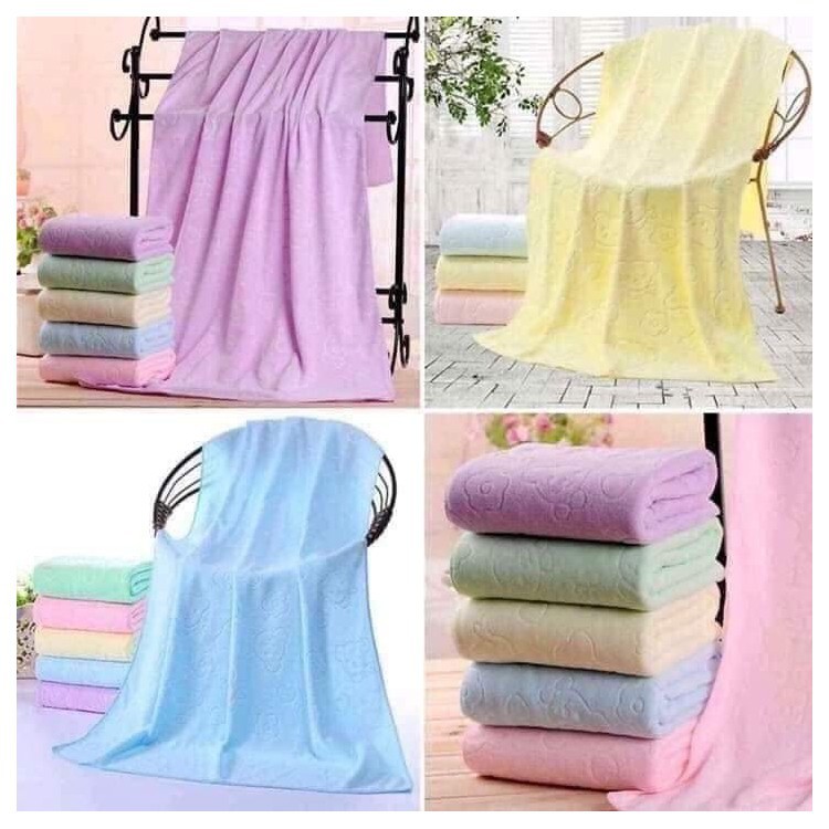 Khăn Tắm Khăn Quấn Bé Siêu Mềm Mịn Mỏng 1m4 Set 2 Khăn