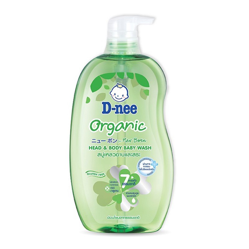 Dnee baby shampoo bath 800ml D nee head & body baby wash baby shower gel-Bao f store