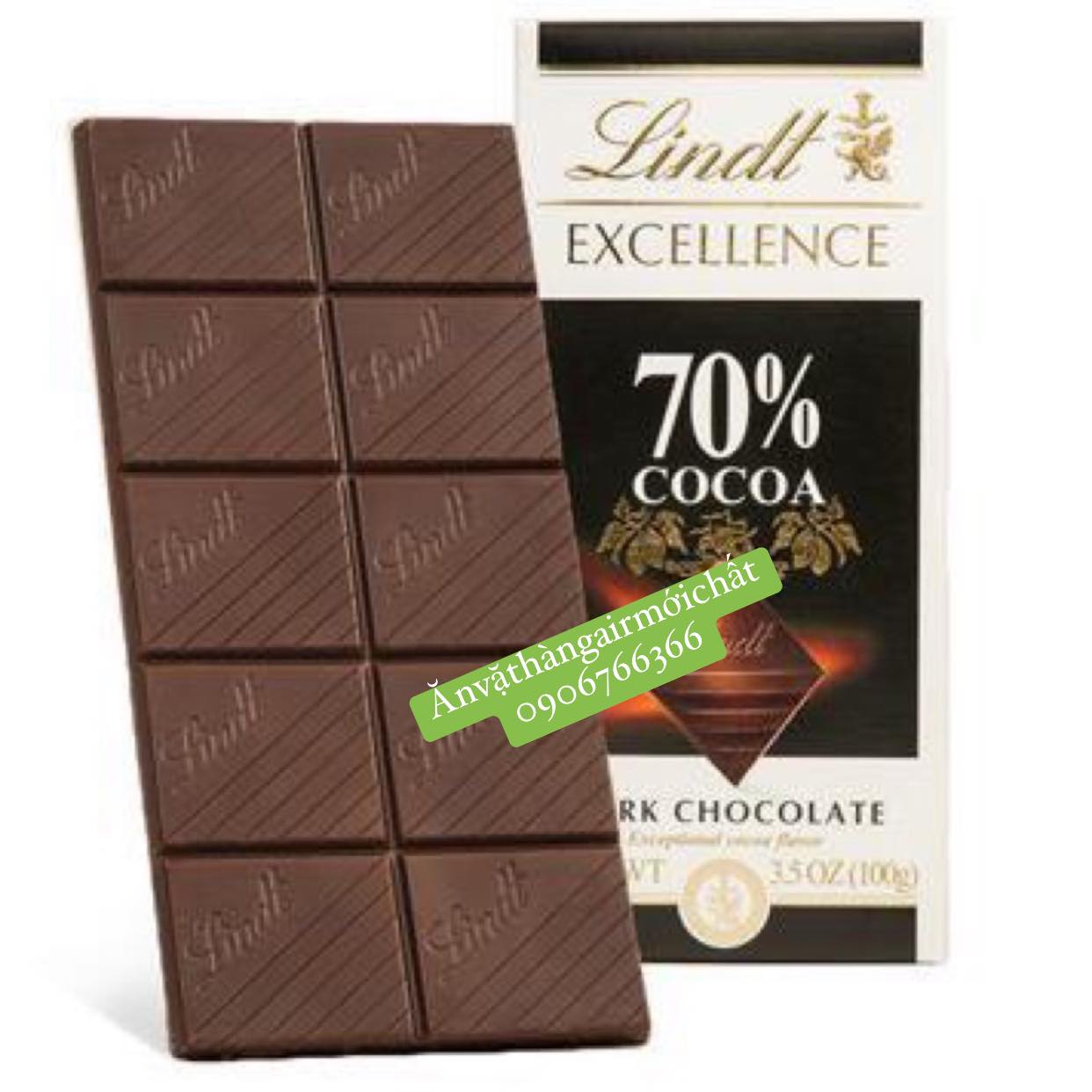 [New Date 01/2027]Socola Đắng Không Đường Lindt Excellence Thanh 100 Gram