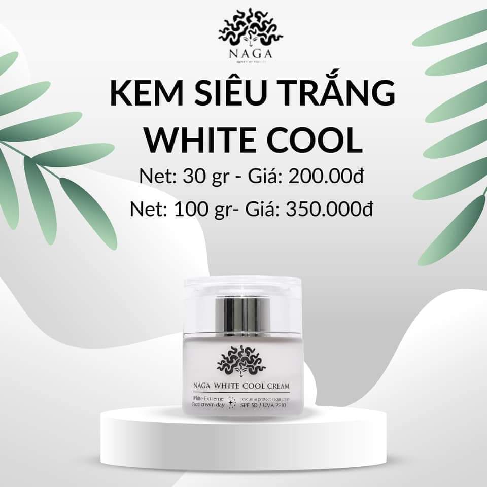 Kem trắng da Naga white cool 30g