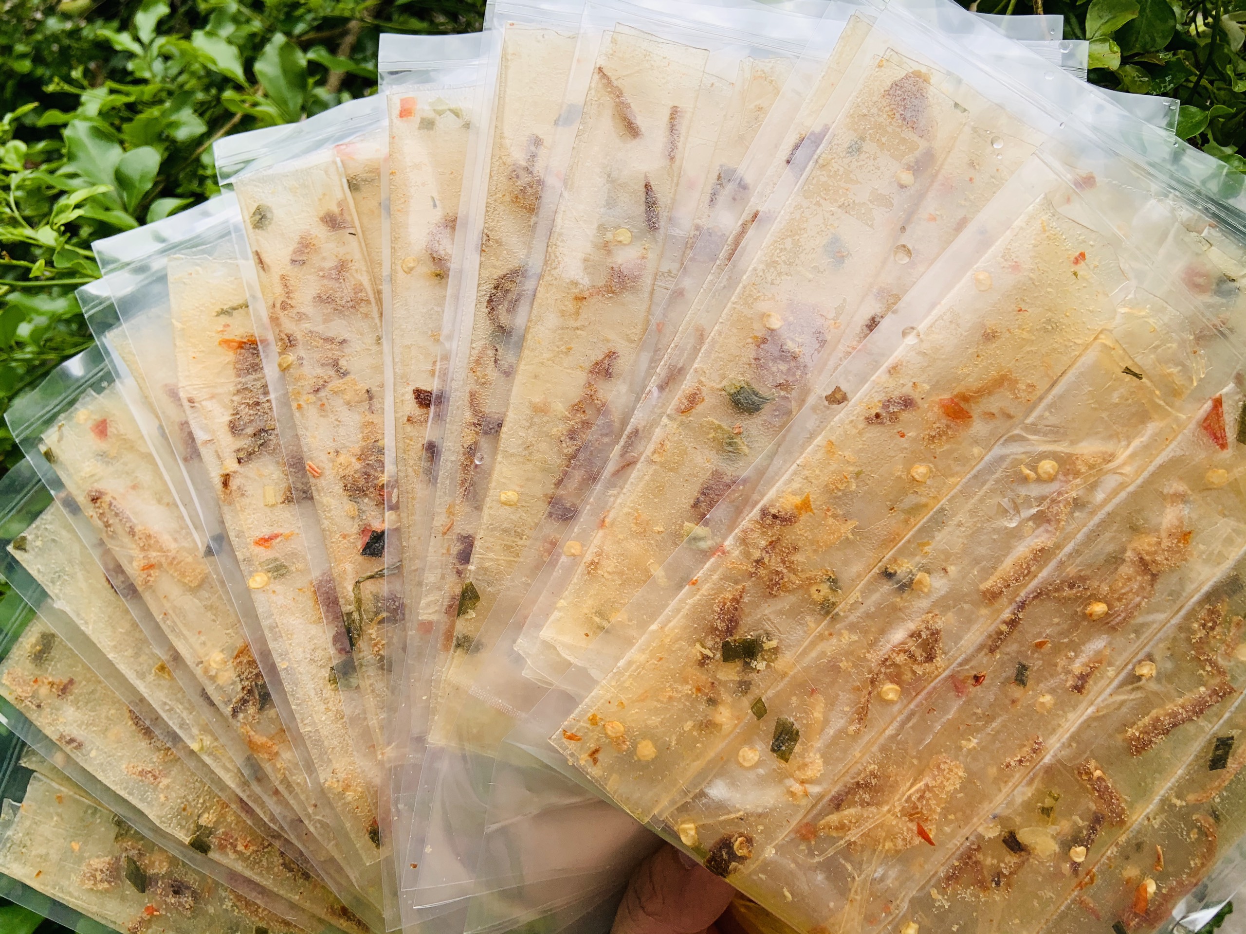 [Xâu/10bich] Dẻo Muối Cuộn Hành Phi