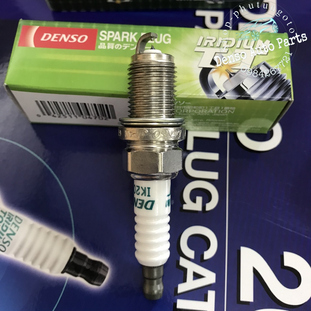 Bộ 4 Bugi Denso Iridium  IK20TT cho xe ôtô Camry, Vios , Altis