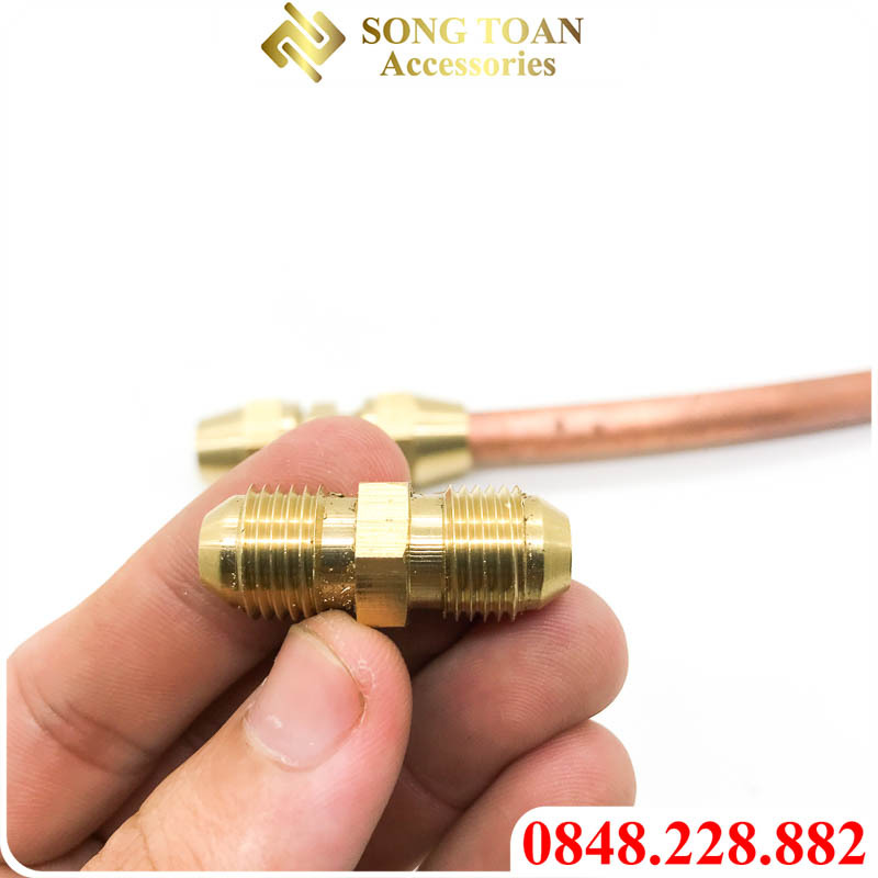 Đầu Nối Côn Lồi NPT, Đầu Nối Hai Đầu Côn Lồi Lắp Ống Đồng Phi 6 8 10 12 16 19mm - Thân Rời