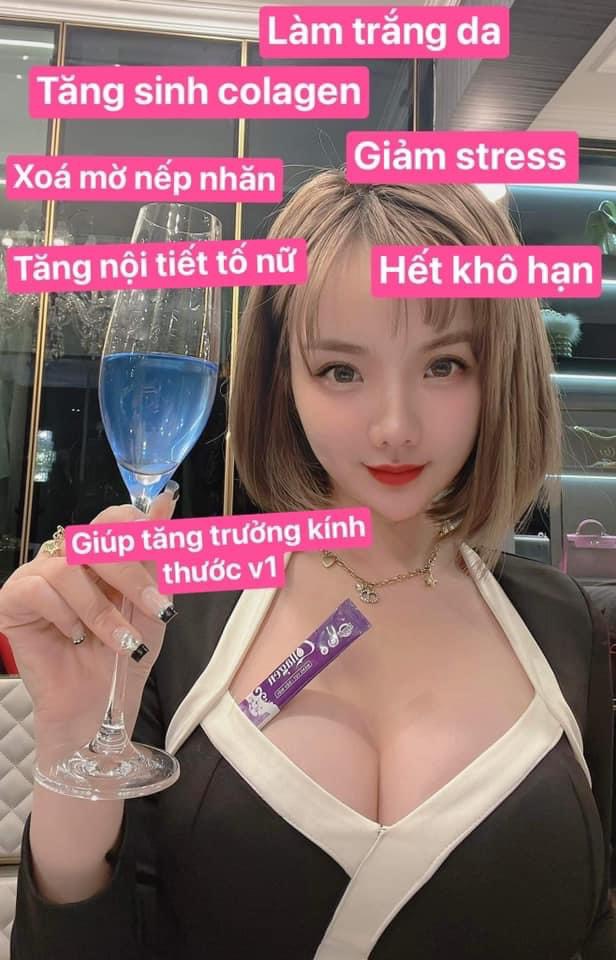[CHÍNH HÃNG] Collagen Măng Cụt Đậu Biếc Zenpali (30 gói) - Cốm uống đẹp Da