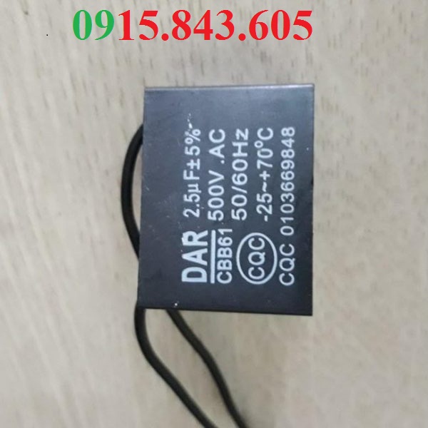 Tụ quạt trần Tụ 2,5uf loại tốt