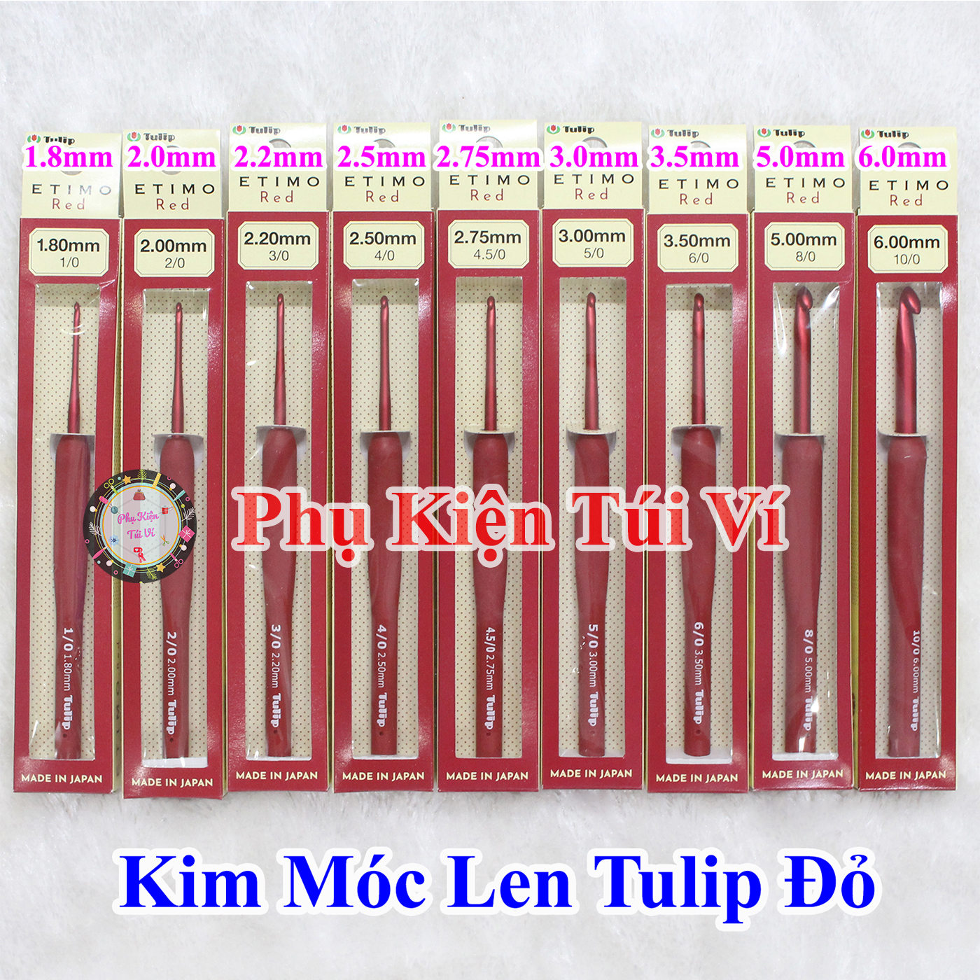 Kim móc len tulip đỏ / tulip red lẻ size