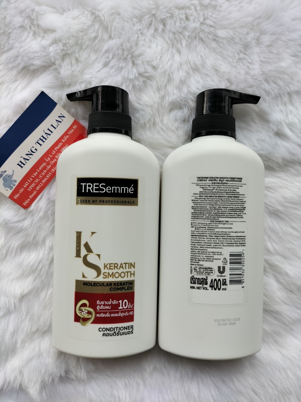 Dầu xả Tresemme Thái Lan 370ml- Màu đỏ Keratin Smooth