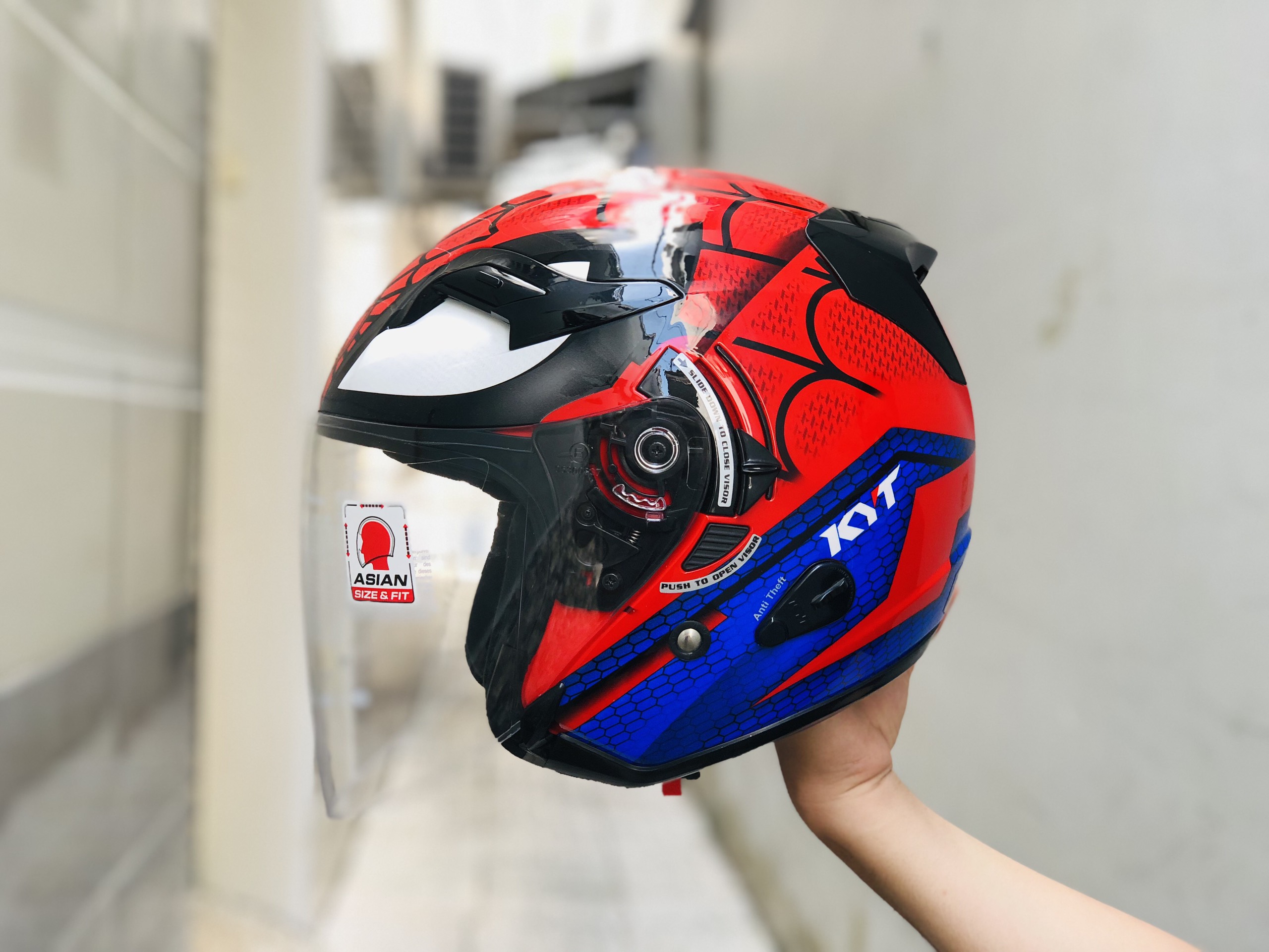 MŨ BẢO HIỂM KYT VENOM SPIDER MAN MARVEL