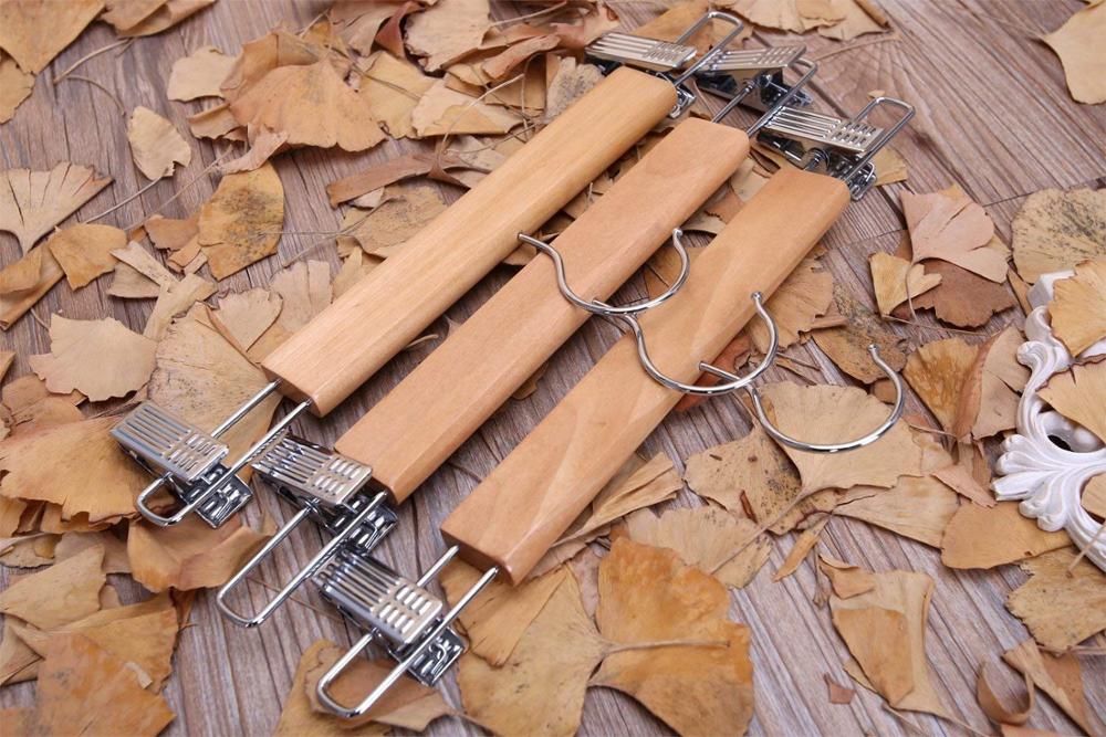 Móc Kẹp Váy Quần, Kẹp Gỗ Thường 30cm ( Bộ 10 móc )