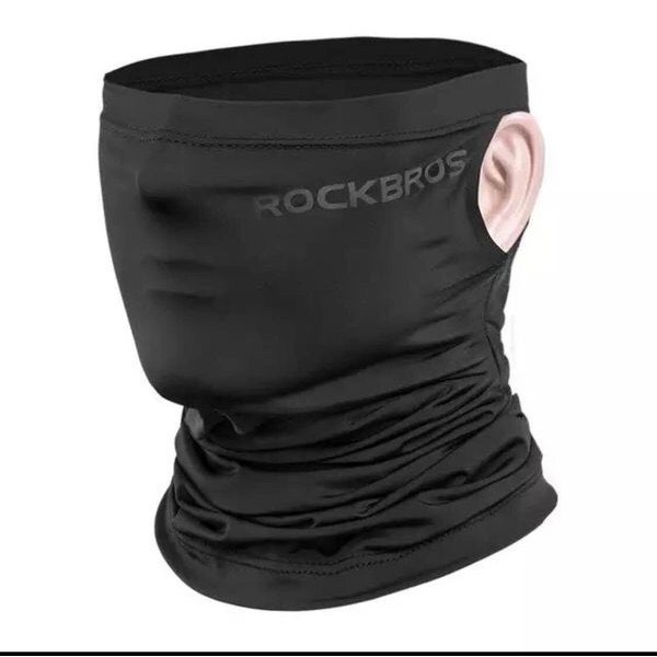 Khăn ống mát lạnh rockbros mang khi đạp xe chạy bộ thể thao