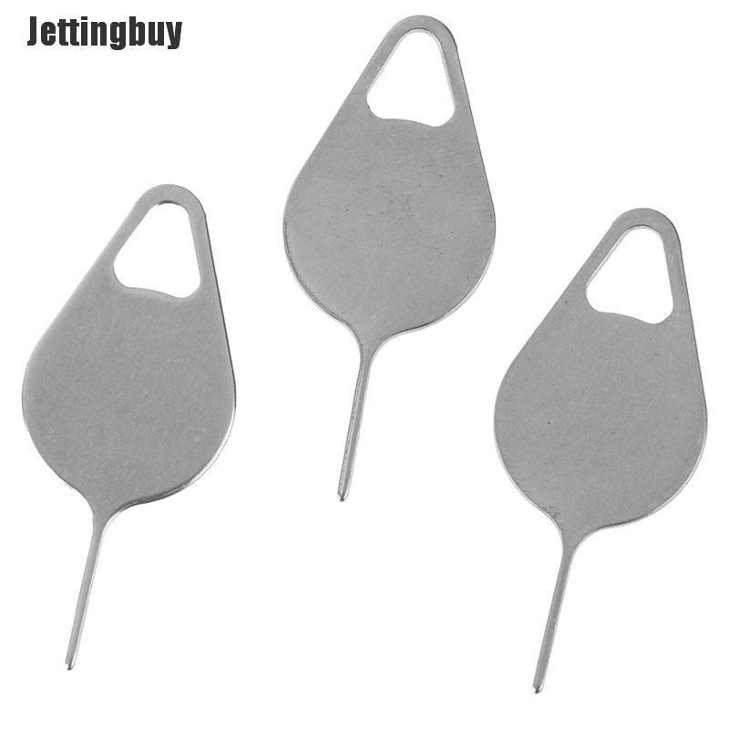 Jettingbuy 3 Sản Phẩm/Bộ Dụng Cụ Tháo Khay Thẻ Sim Kim Không Gỉ Cho Điện Thoại